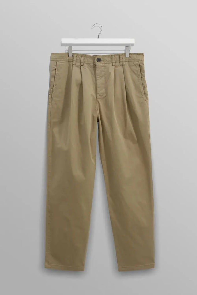 Raleigh Trouser V2 Cotton Twill Khaki for Mens Wax London