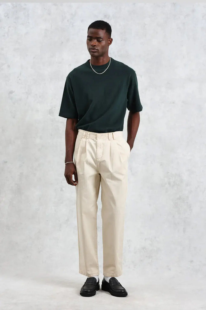 Raleigh Trouser V2 Cotton Twill Stone for Mens Wax London