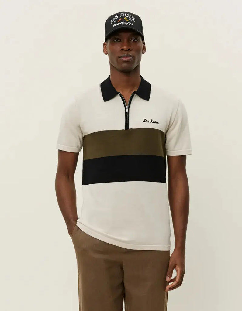 Raul Knitted Polo Les Deux