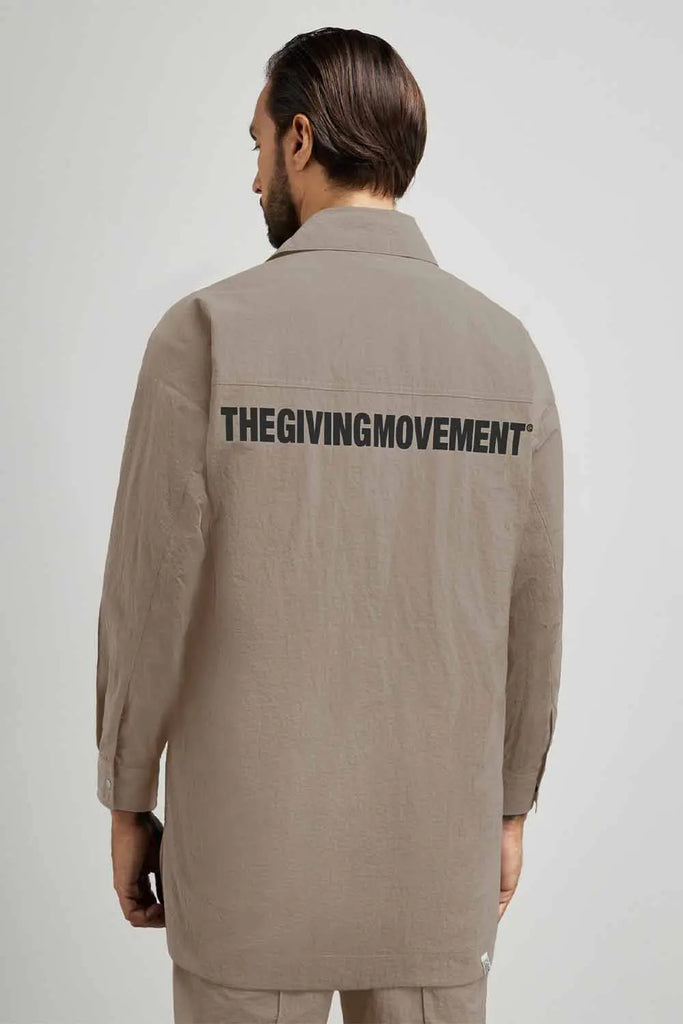 Recycled Nylon Shacket for Womens The Giving Movement