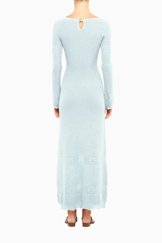 Rita Crochet Maxi Dress in Cotton Asta Resort