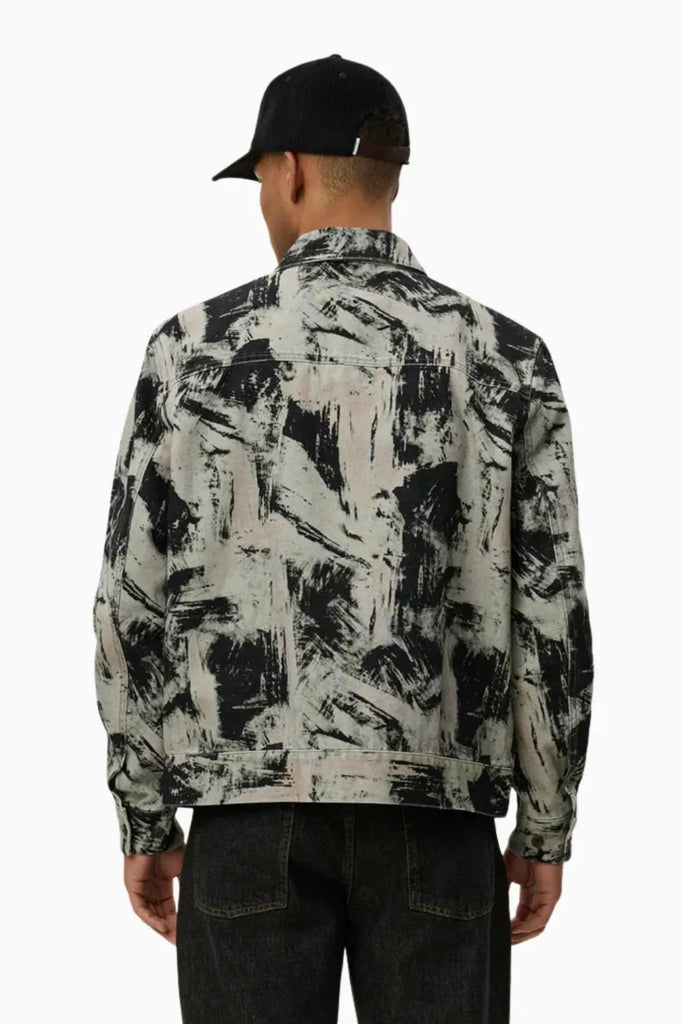 Robert AOP Canvas Jacket for Mens Les Deux