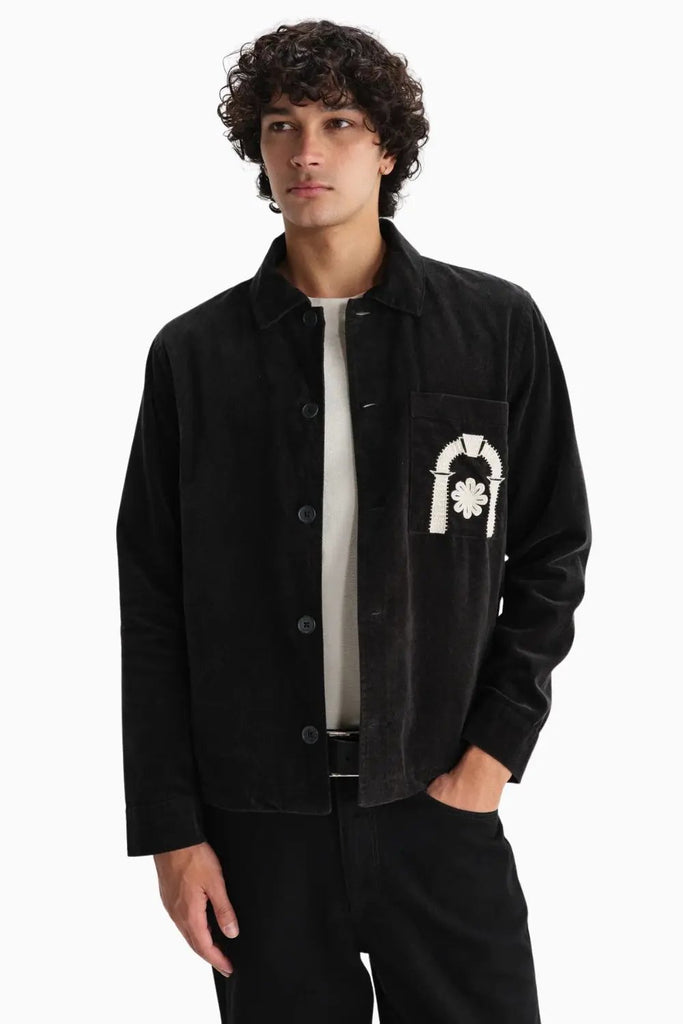 Romer Overshirt Heavy Crinkle Cotton for Mens Wax London