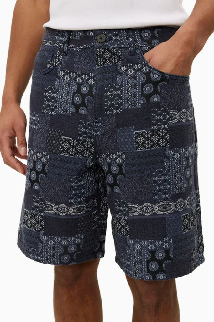 Ryder Contrast Jacquard Shorts Les Deux
