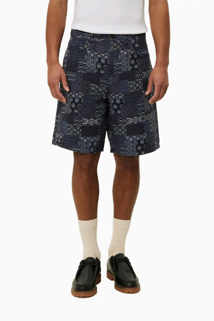 Ryder Contrast Jacquard Shorts Les Deux