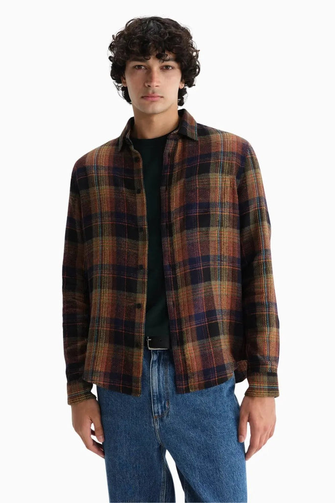 Shelly Shirt Flannel Check for Mens Wax London