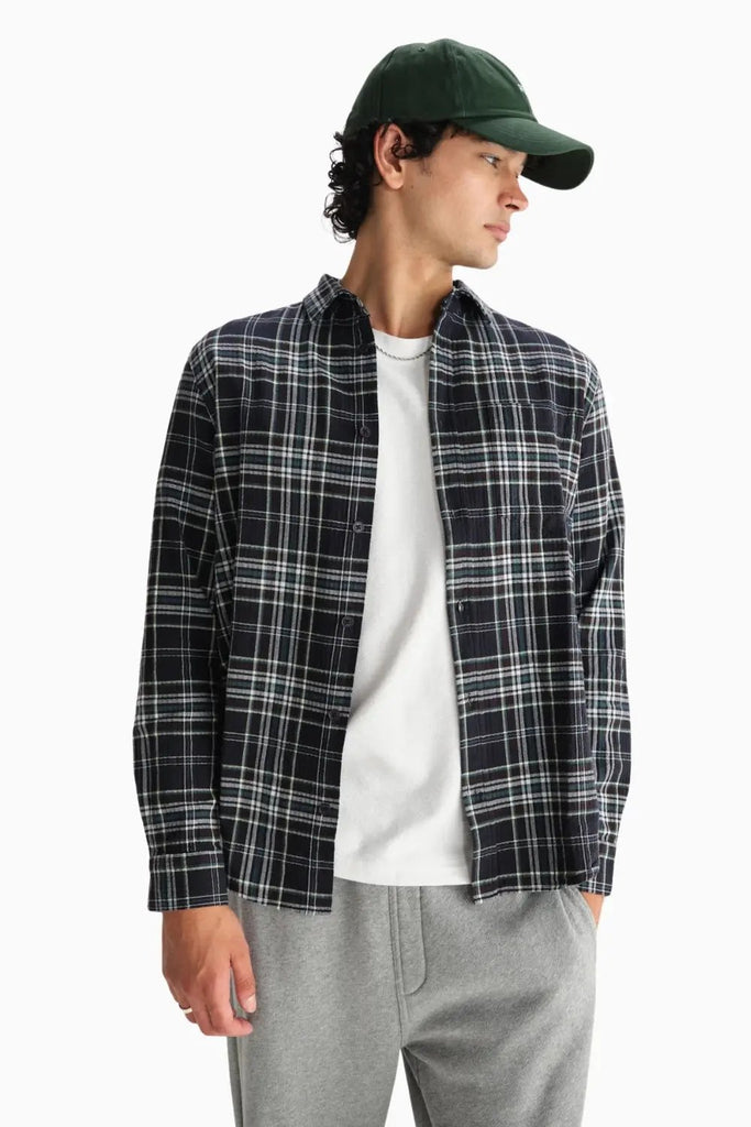 Shelly Shirt Seersucker Flannel for Mens Wax London