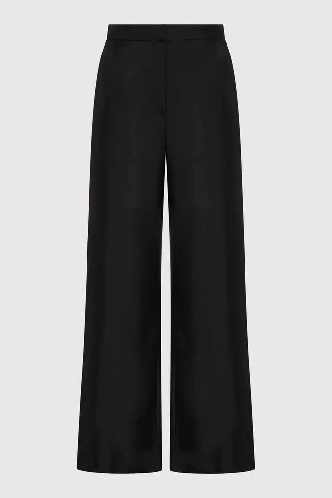 Silk Twill Pants - Black St Agni
