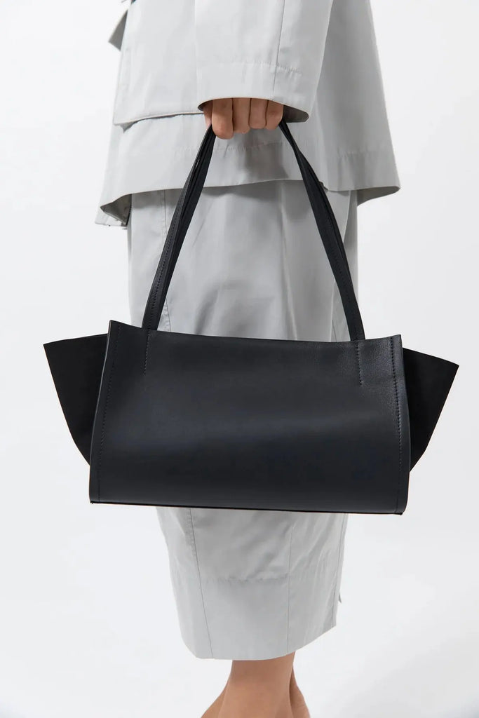Slim Wonton Tote - Black St Agni