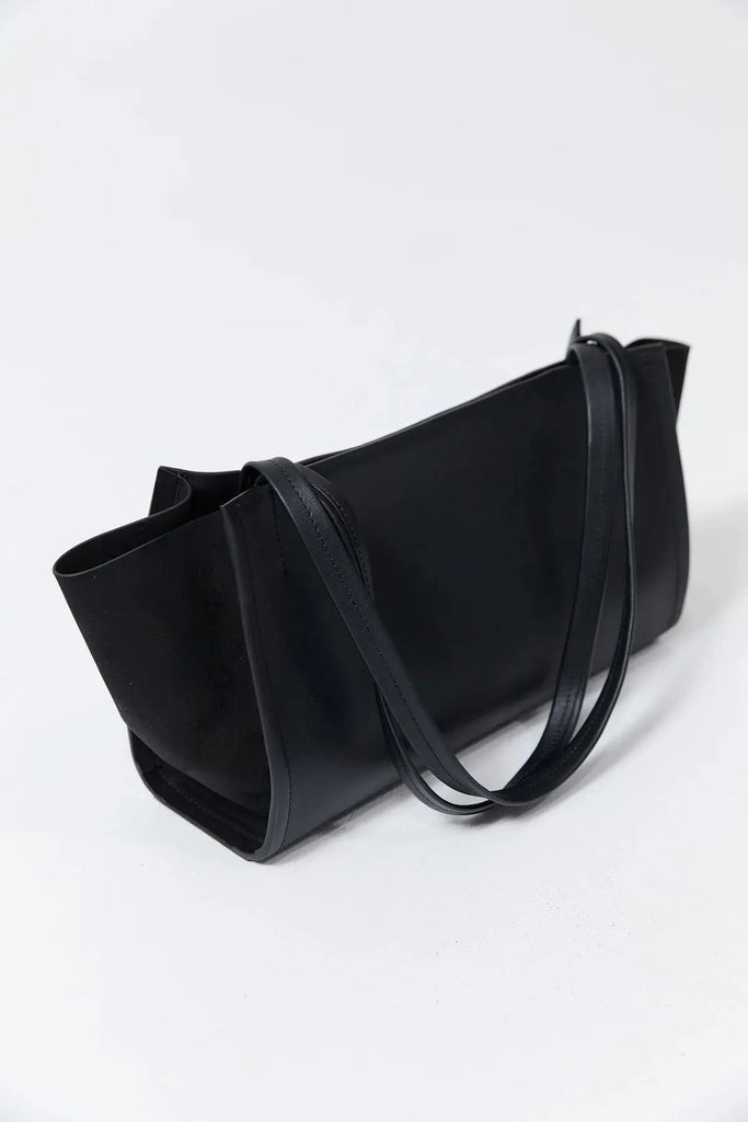 Slim Wonton Tote - Black St Agni