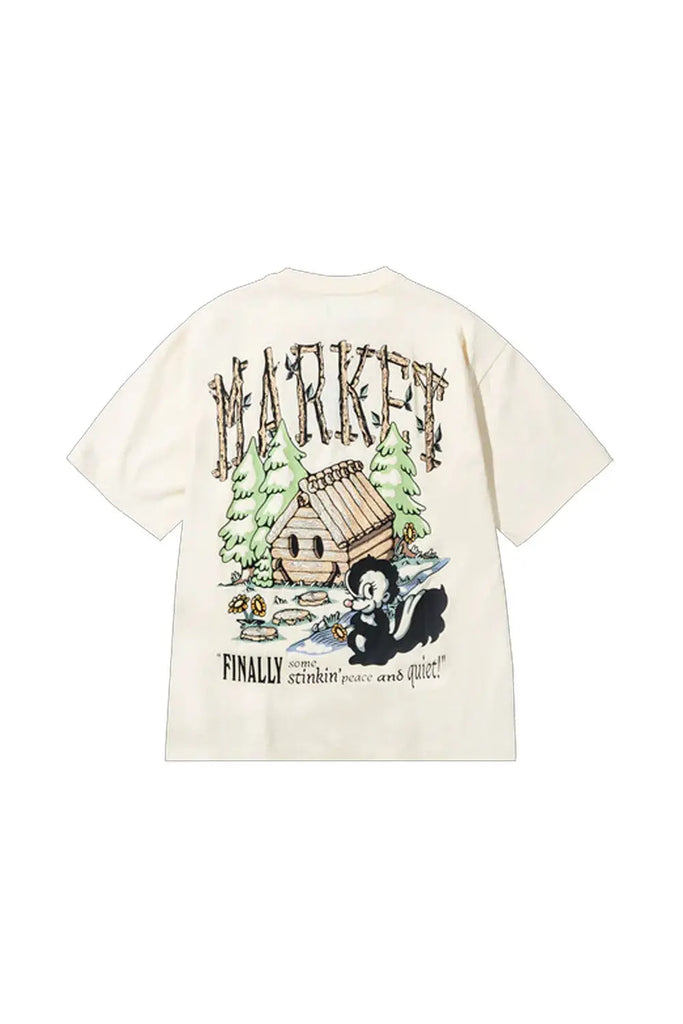 Smiley Quiet Cabin T-Shirt for Mens Market