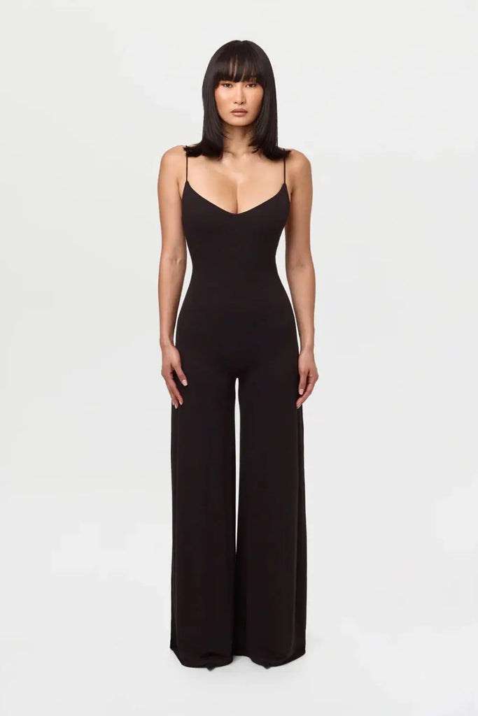 Smooth Cami Wide Leg Jumpsuit Naked Wardrobe