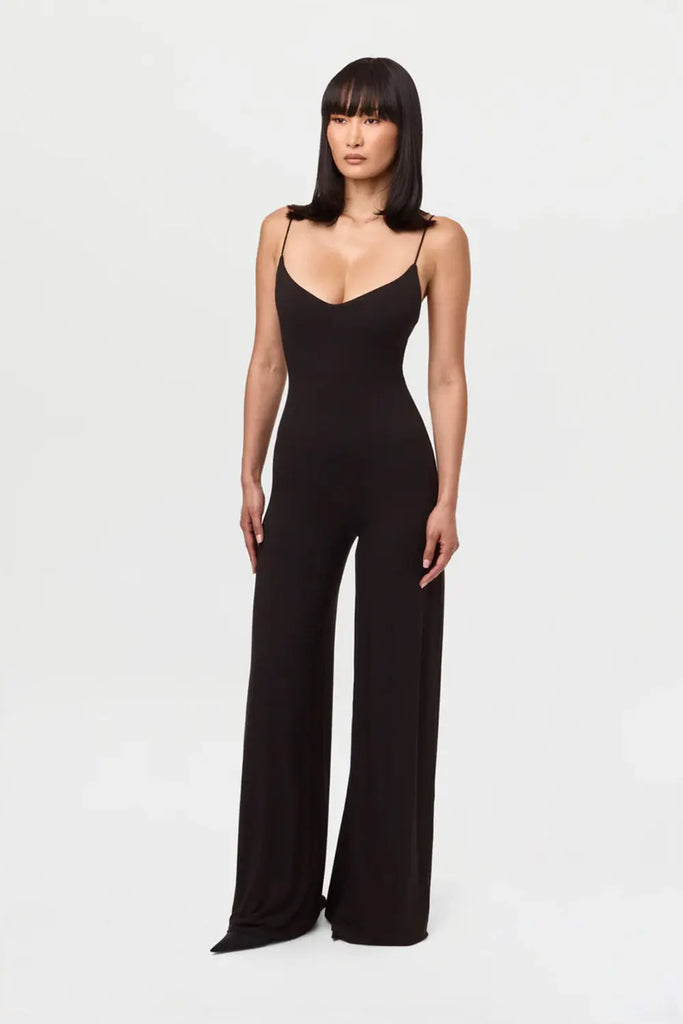 Smooth Cami Wide Leg Jumpsuit Naked Wardrobe