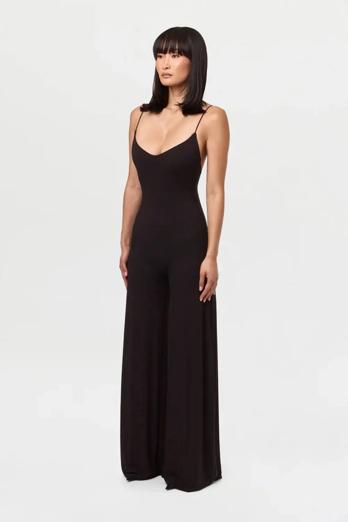 Smooth Cami Wide Leg Jumpsuit Naked Wardrobe