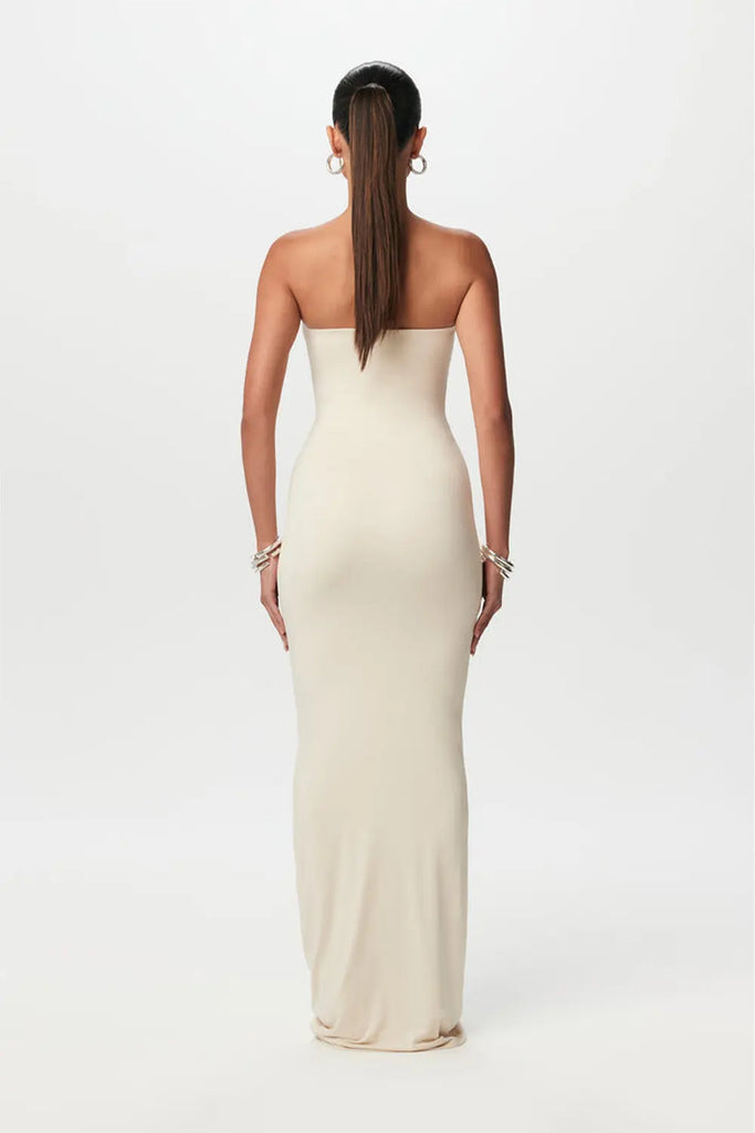 Smooth Cut Out Tube Maxi Dress Naked Wardrobe