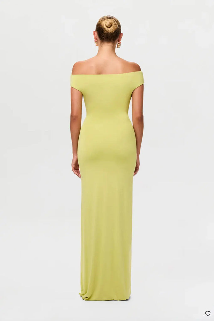 Smooth Off-Shoulder Maxi Dress Naked Wardrobe