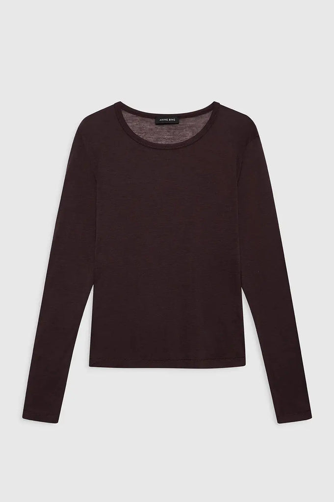 Sylvie Long Sleeve Tee Anine Bing