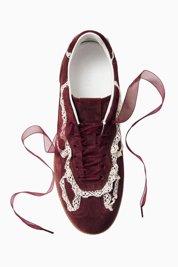 Tb.490 Crochet Cream Leather Sneakers Alohas