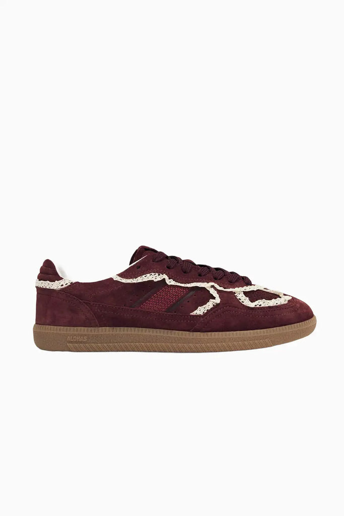 Tb.490 Crochet Cream Leather Sneakers Alohas