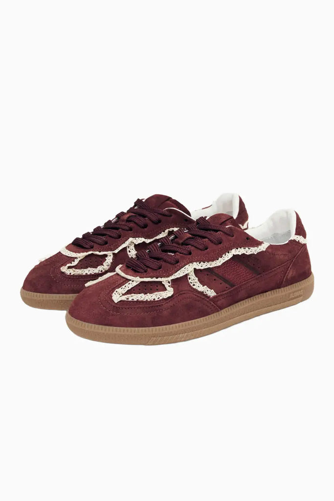 Tb.490 Crochet Cream Leather Sneakers Alohas