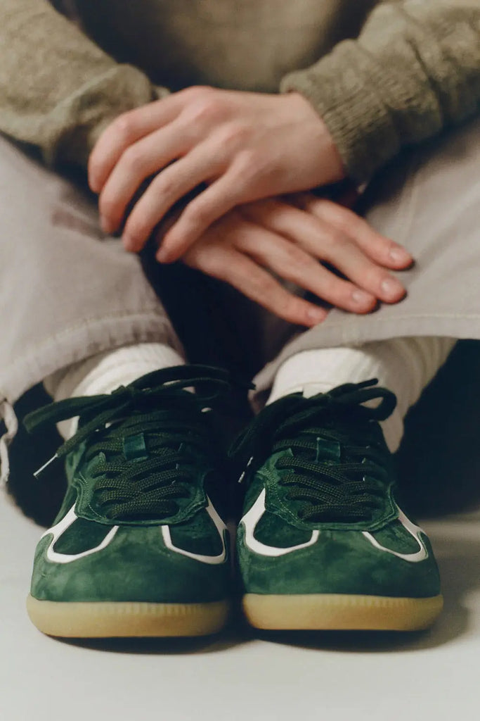 Tb.490 Rife Forest Green Leather Sneakers Alohas