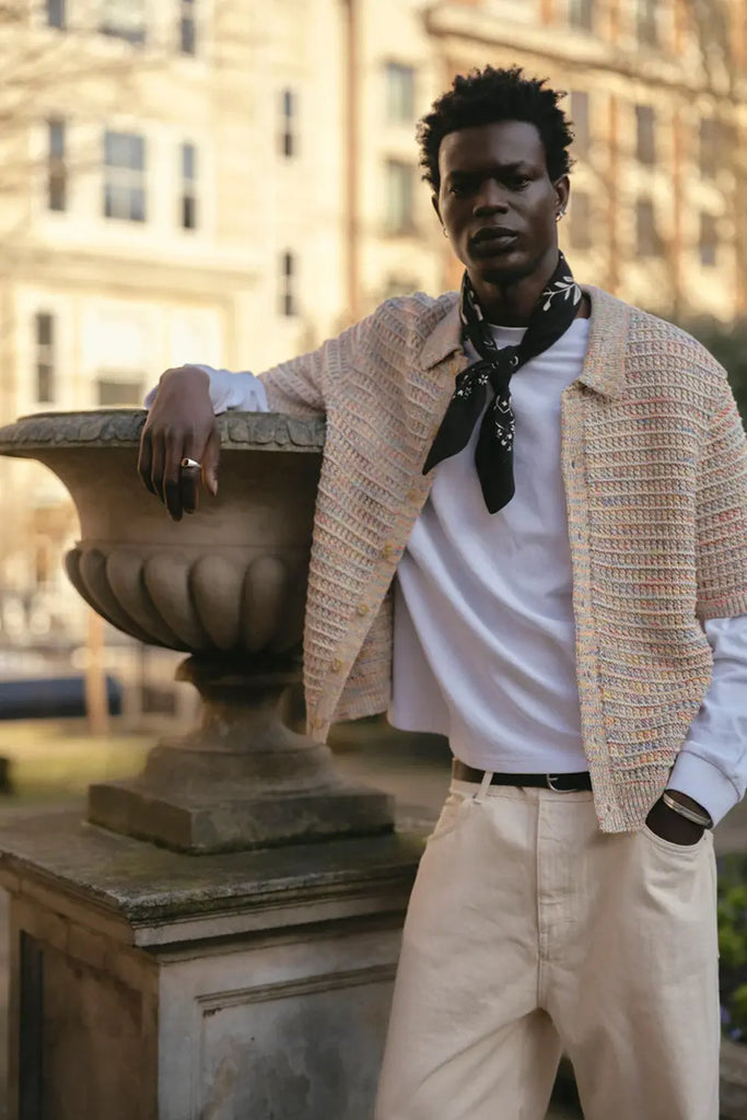 Tellaro Ss Shirt Rainbow Twist for Mens Wax London