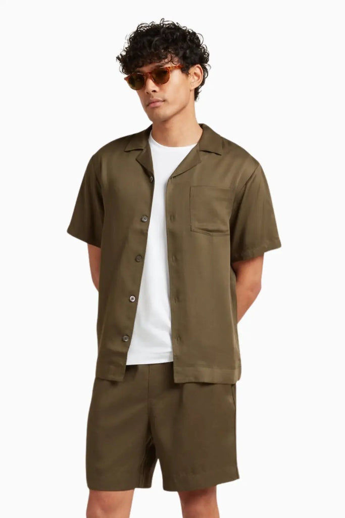 Tencel Shirt for Men – Khaki Che Studios