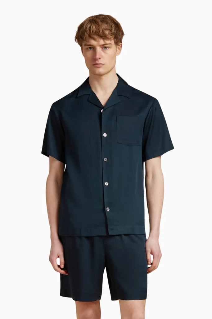 Tencel Shirt for Men – Navy Che Studios