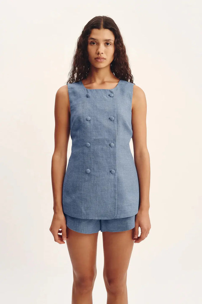 Thea Vest - Steel Blue Posse