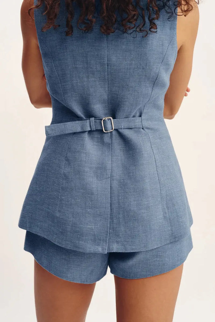 Thea Vest - Steel Blue Posse