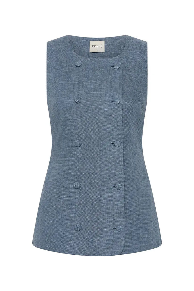 Thea Vest - Steel Blue Posse