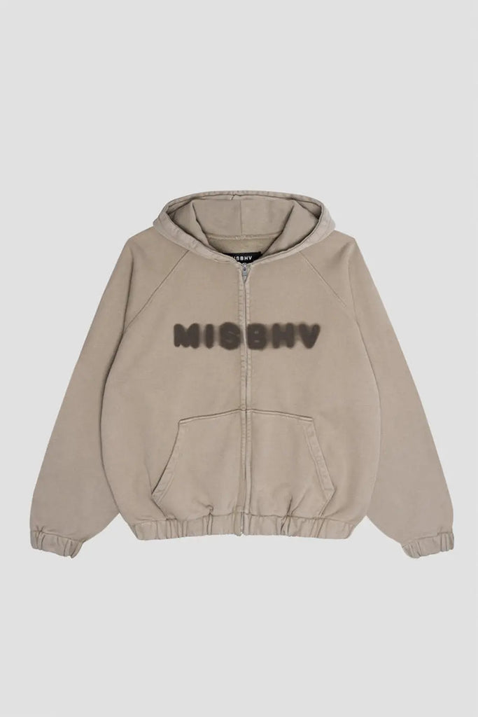 Vintage Beige Community Zipped Hoodie Misbhv