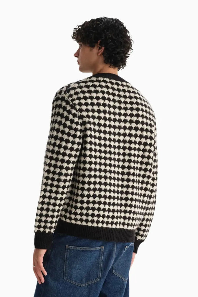Walker Cardigan Bubble Knit for Mens Wax London