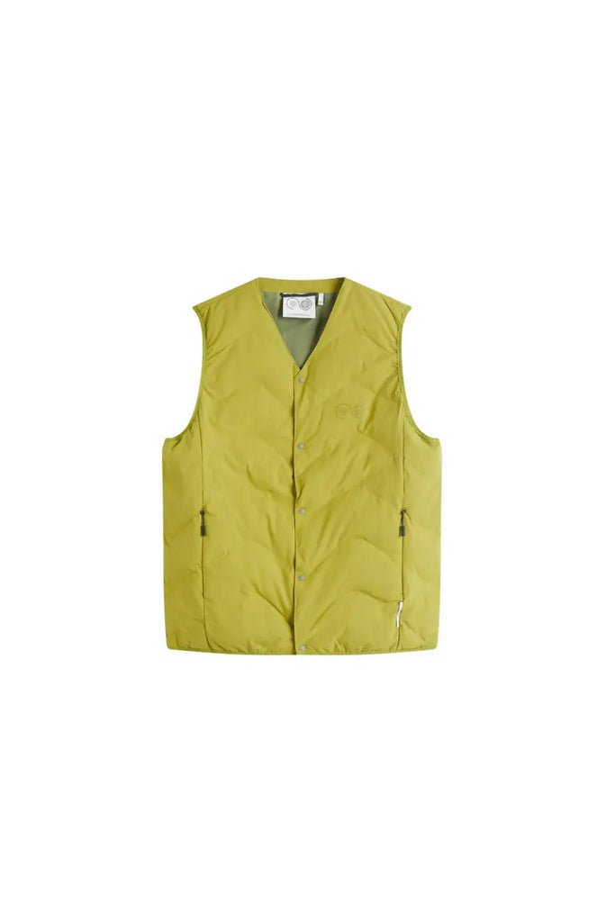 Waves Quilted Gilet for Mens Purple Mountain
