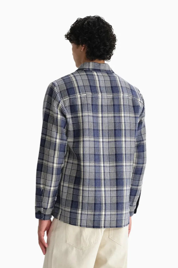 Whiting Overshirt Basket Weave for Mens Wax London