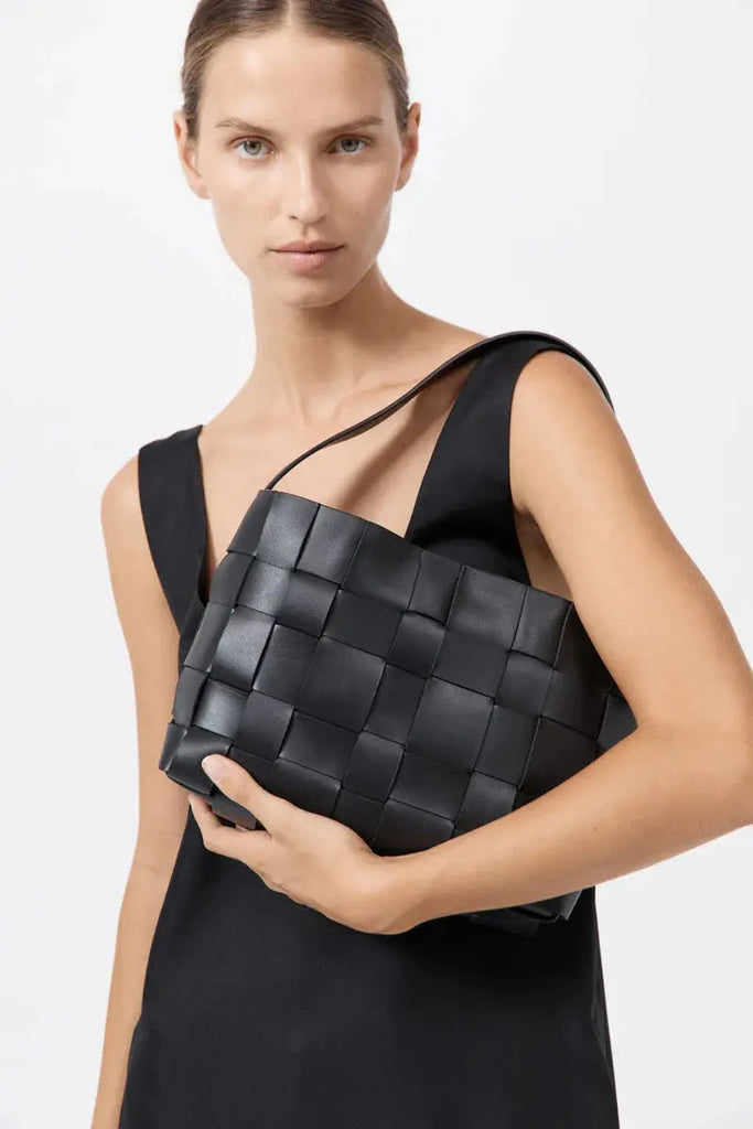 Woven Mini Tote - Black St Agni