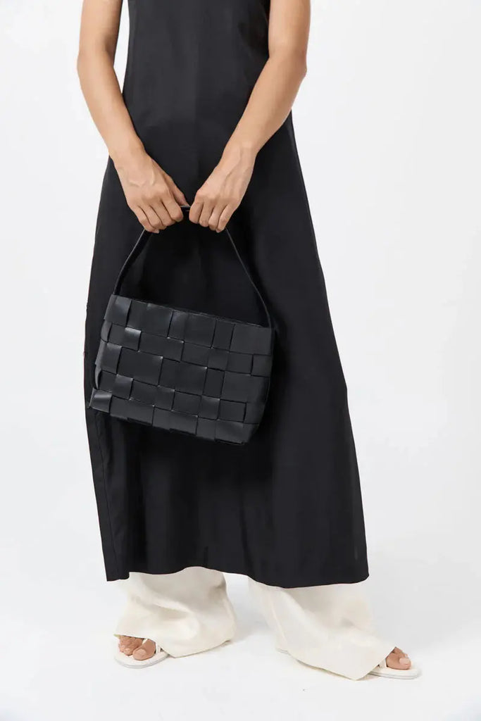 Woven Mini Tote - Black St Agni