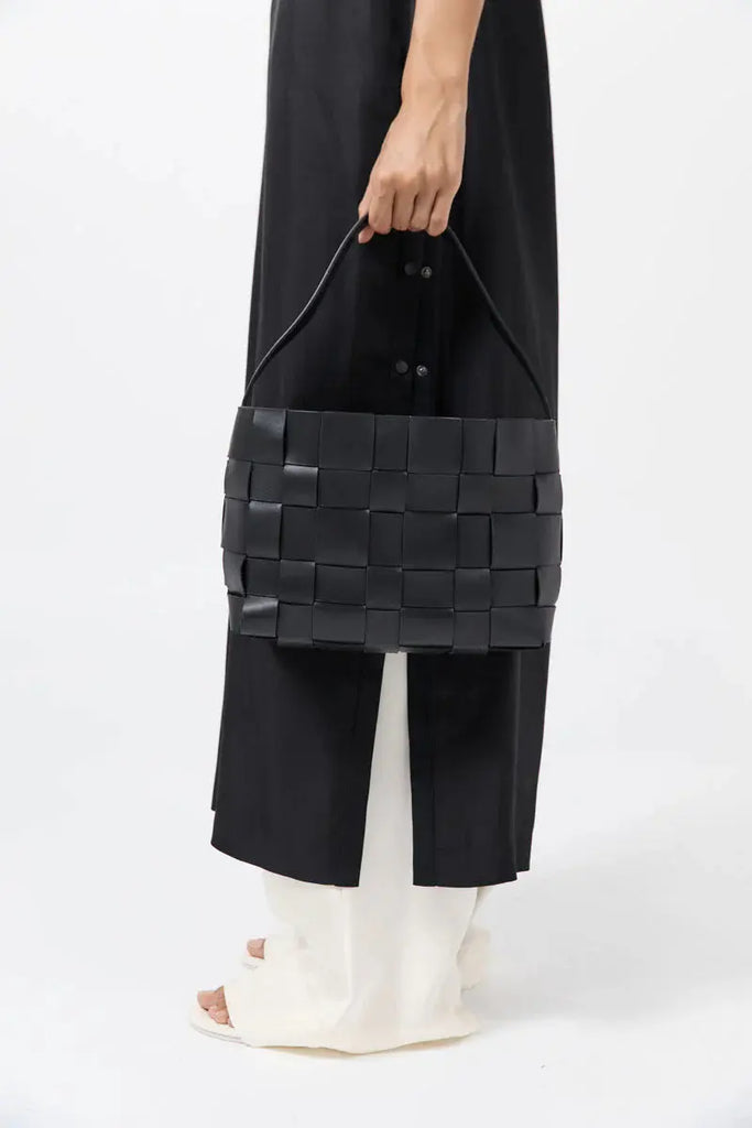 Woven Mini Tote - Black St Agni