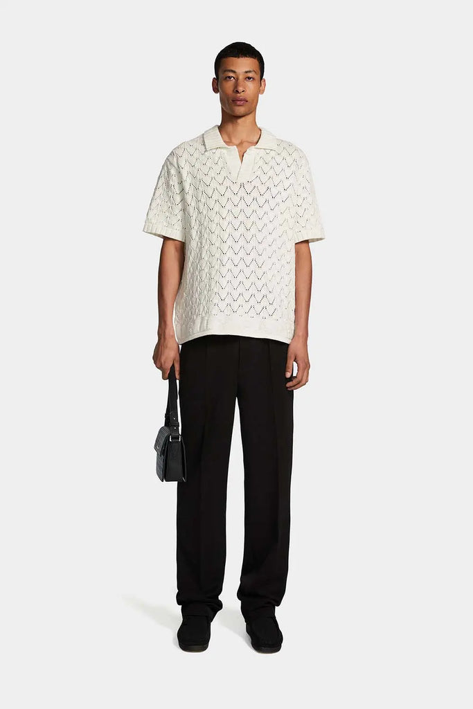 Yinka Relaxed Knit
Ss Polo for Mens DAILY PAPER