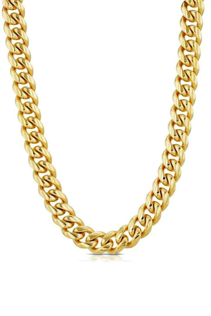 10Mm Gold Miami Cuban Chain 22 Inches Gold Gods