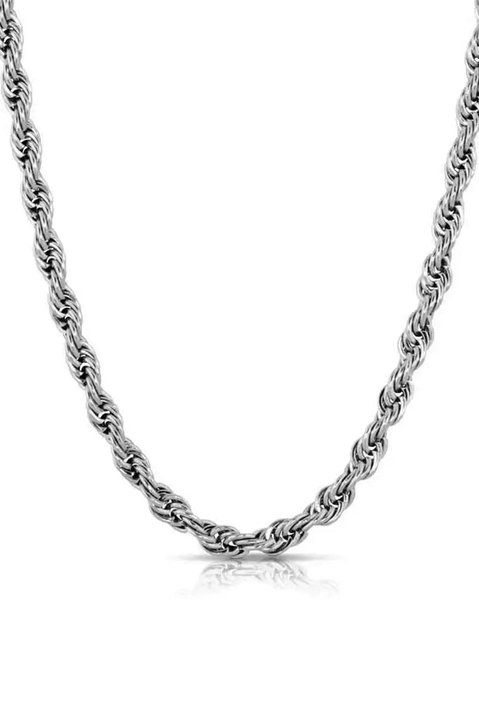 2.5Mm White Gold Rope Chain 18 Inches Gold Gods