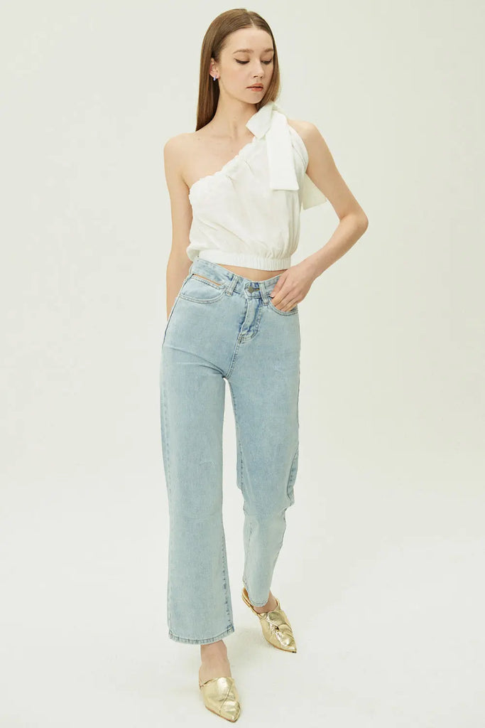 Alyssa Waist Cutout Jeans Storets