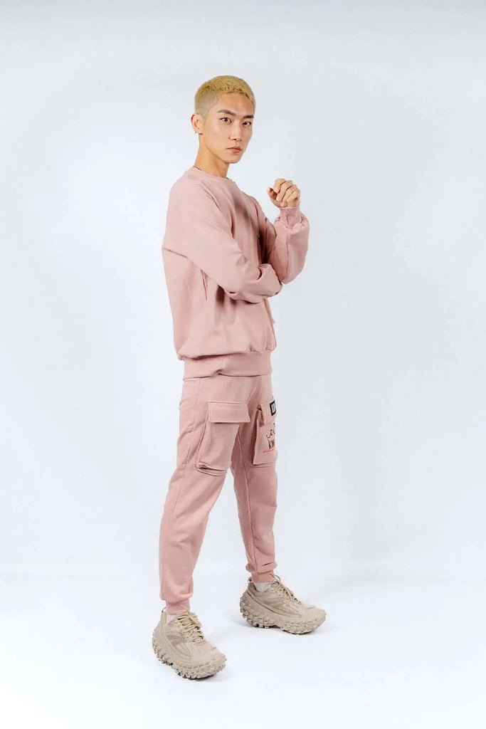 Crown's Sweater Dust Pink for Mens KA1