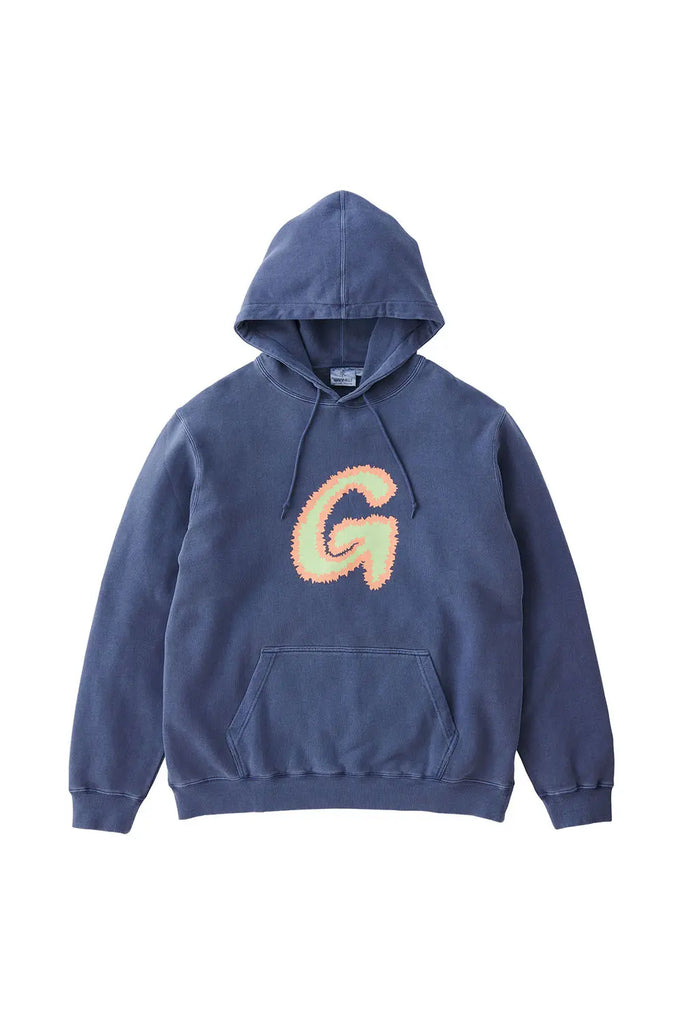 Fuzzy G Logo Hooded Sweatshirt for Mens Gramicci