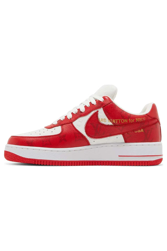 Louis Vuitton x Air Force 1 Low 'White Comet Red' Madkicks
