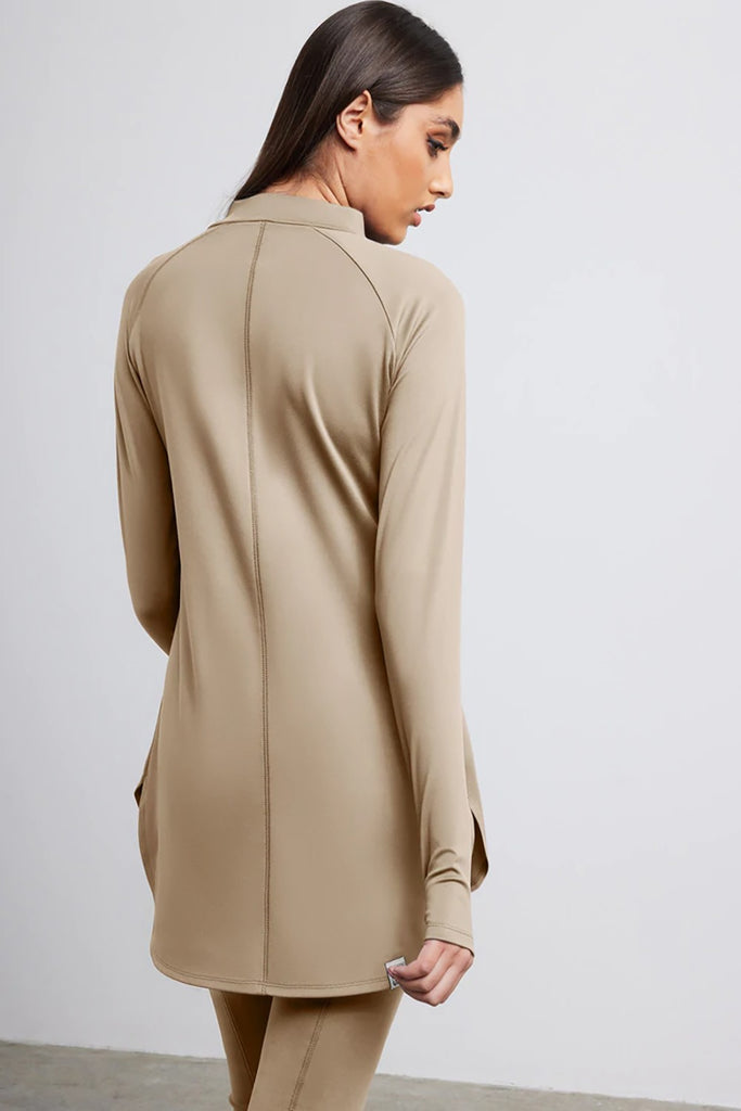 Modest Recycled LS Half Zip Top The Giving Movement